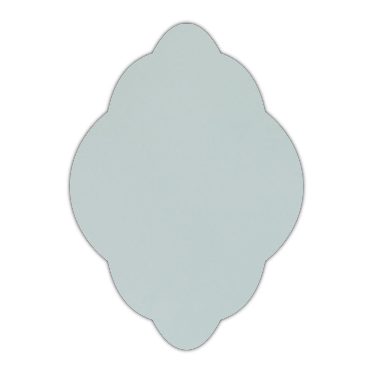 CMYK Print on Shimmer Aquamarine Cardstock | Shape P21 | 2.5" x 3.5"