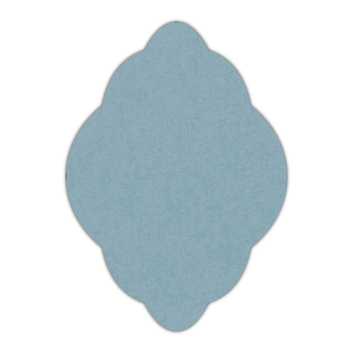 CMYK Print on Baltic Sea Cardstock | Shape P21 | 2" x 3.5"