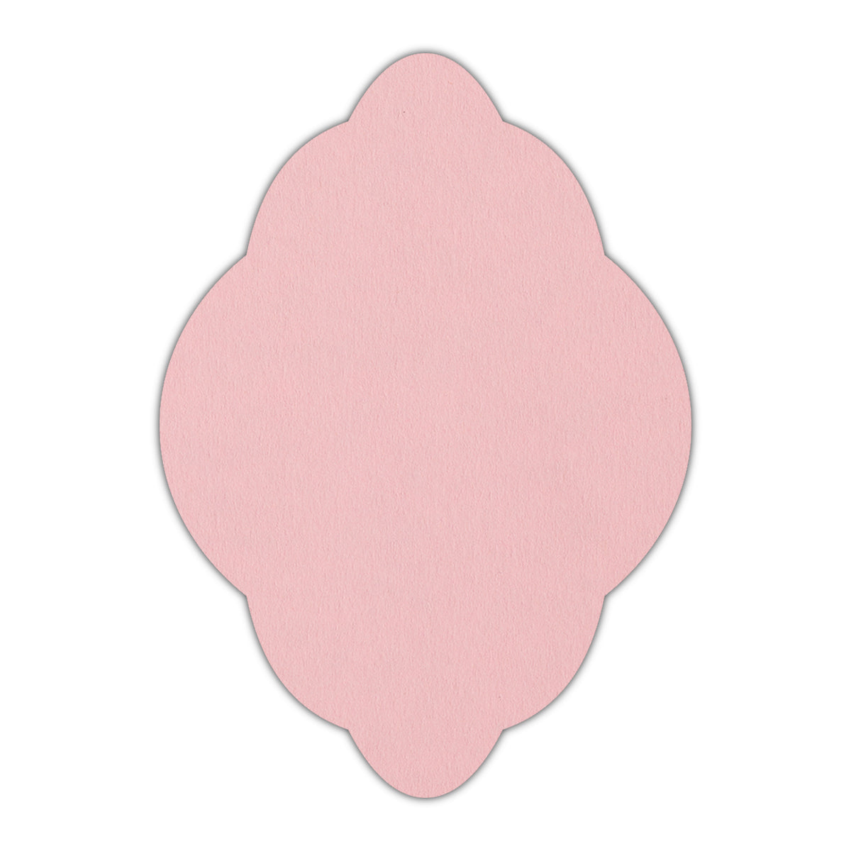 CMYK Print on Candy Pink Cardstock | Shape P21 | 3" x 4"