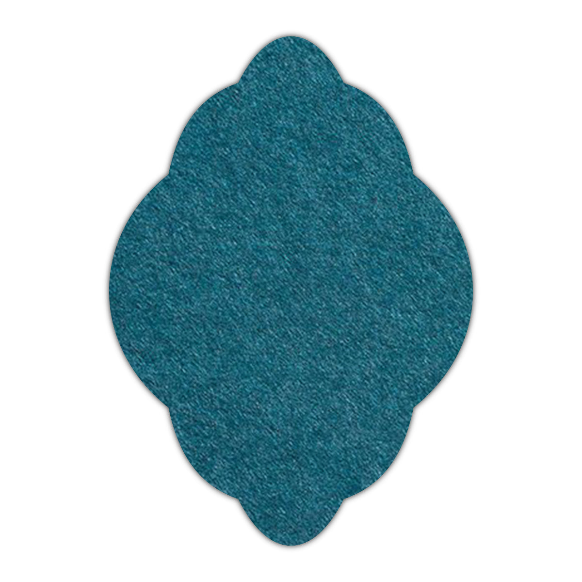 CMYK Print on Dark Teal Blue Cardstock | Shape P21 | 2" x 3"