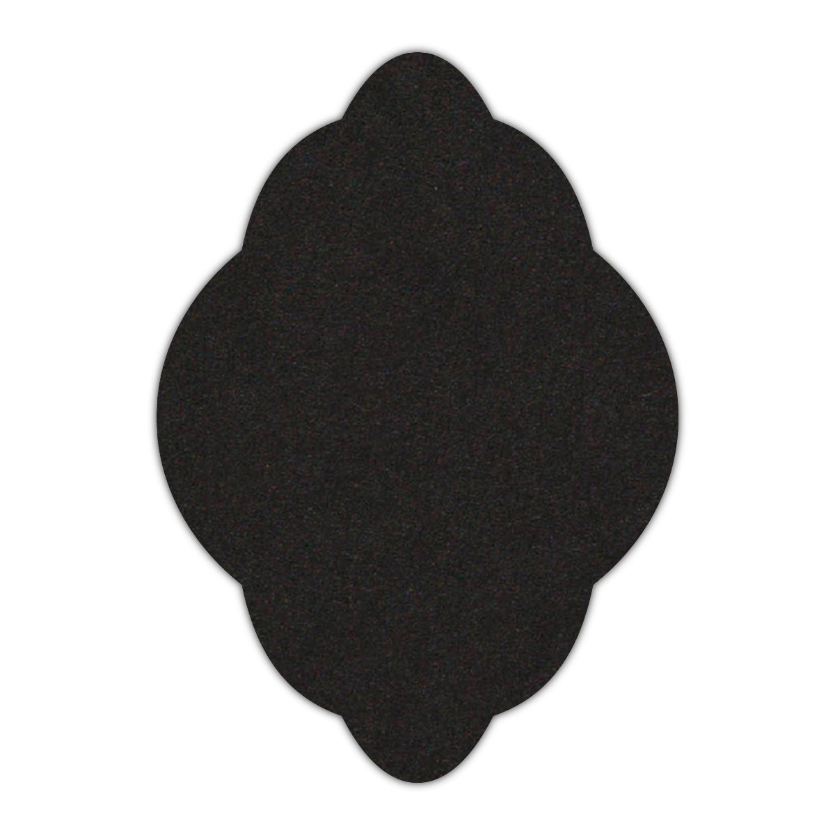 CMYK Print on Deep Black Cardstock | Shape P21 | 2" x 3"