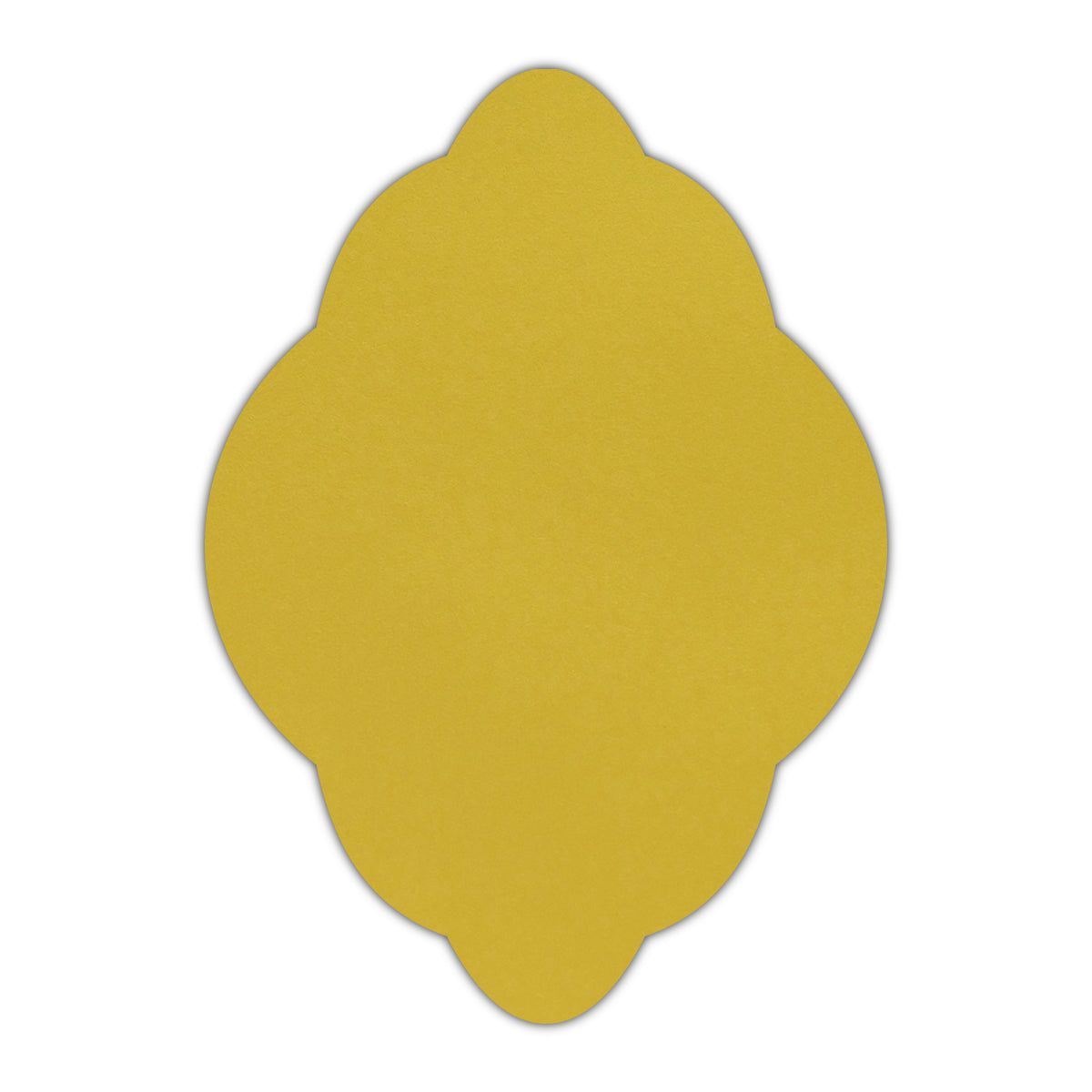 CMYK Print on Shimmer Fine Gold Cardstock | Shape P21 | 3" x 5"