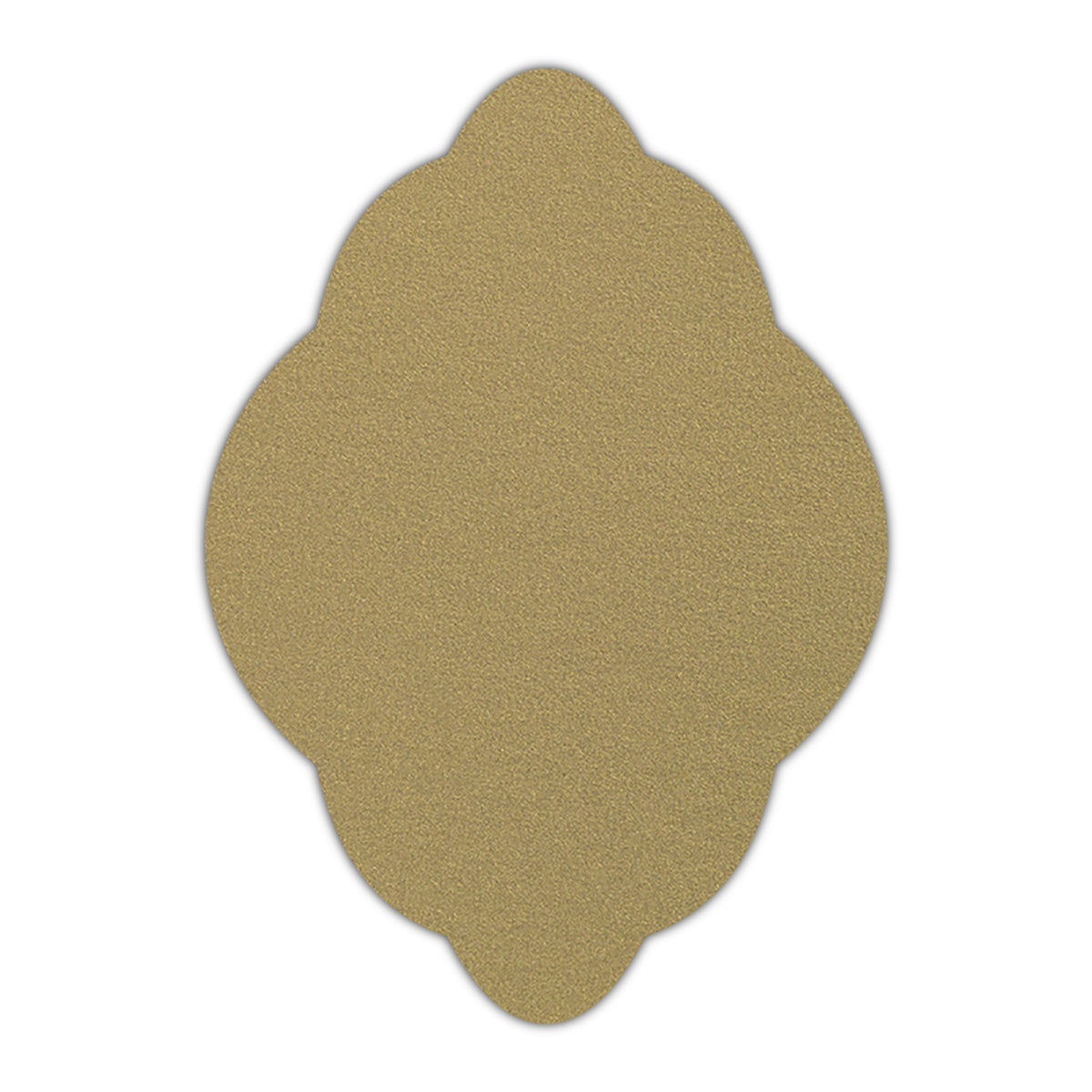 CMYK Print on Shimmer Gold Leaf Cardstock | Shape P21 | 2" x 3"