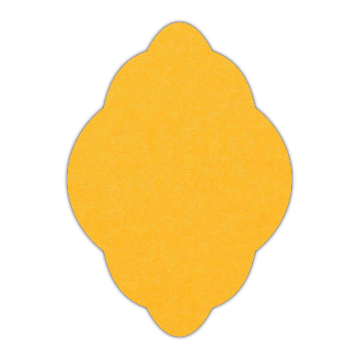 CMYK Print on Indian Yellow Cardstock | Shape P21 | 3.5" x 5"