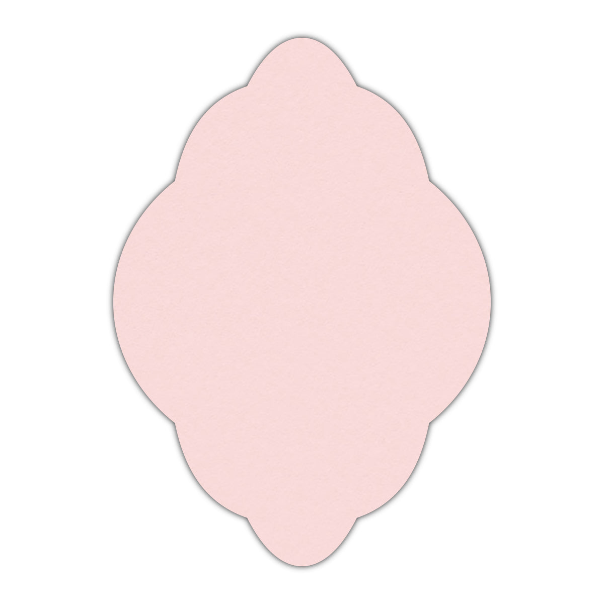 CMYK Print on Pastel Pink Cardstock | Shape P21 | 8.5" x 11"