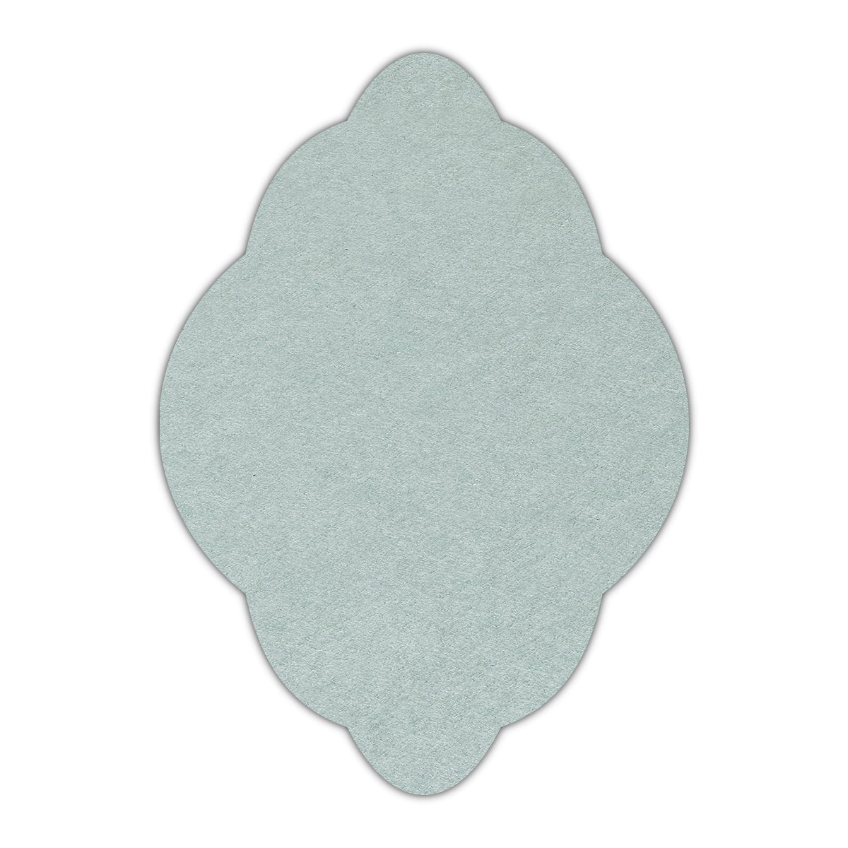 CMYK Print on Powder Green Cardstock | Shape P21 | 5" x 8"