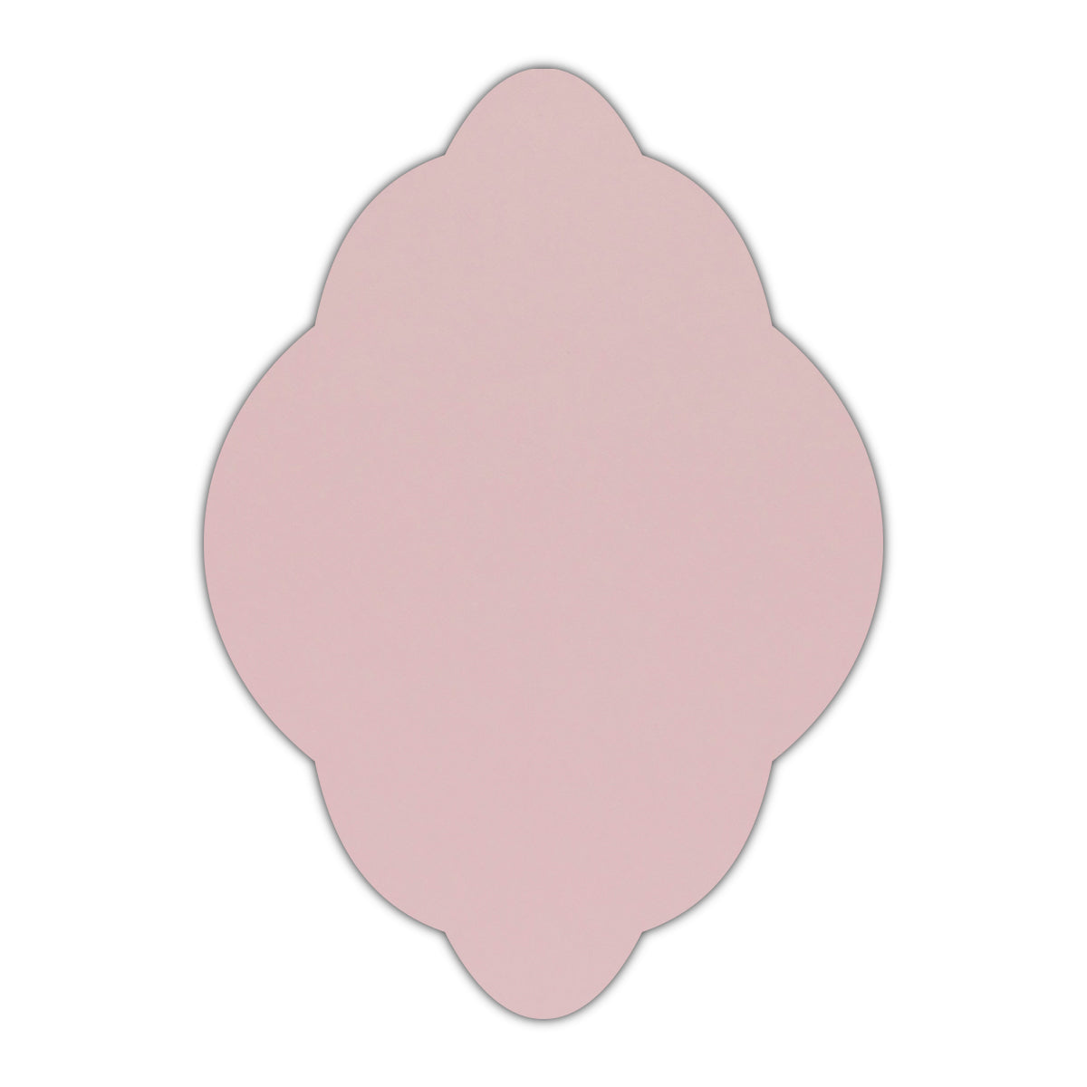 CMYK Print on Shimmer Rose Quartz Cardstock | Shape P21 | 5" x 8"