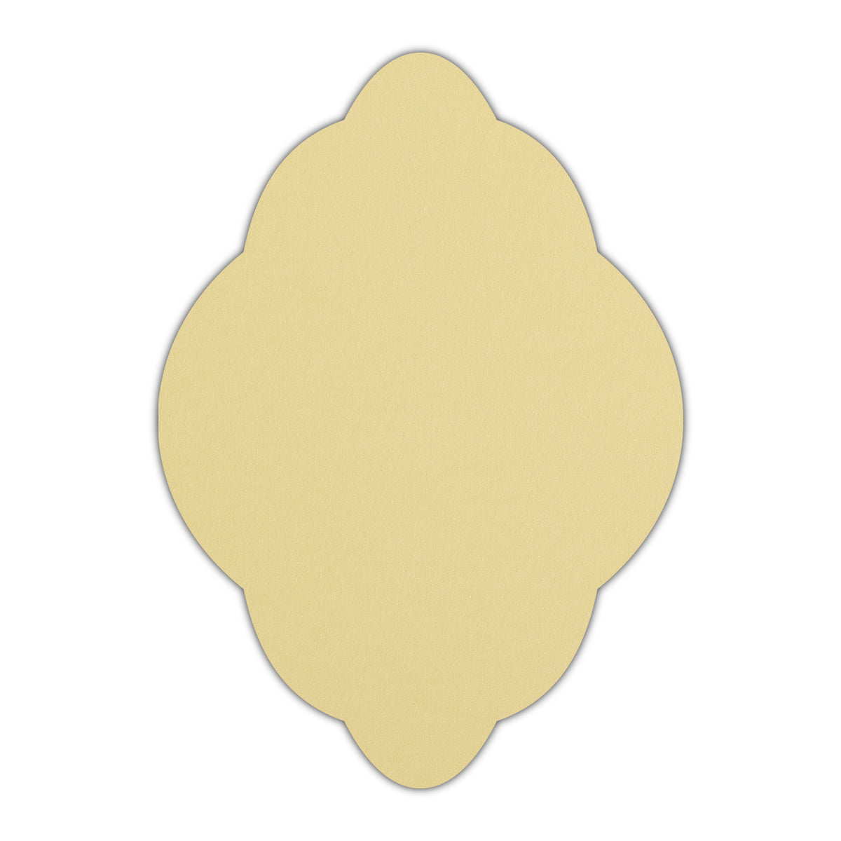 CMYK Print on Sorbet Yellow Cardstock | Shape P21 | 6" x 9"
