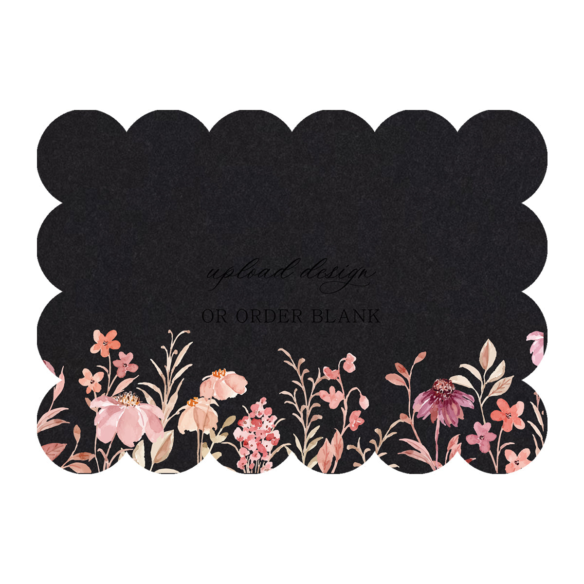 Custom Wedding Prints on Diecut Shaped Cardstock | Shape P221