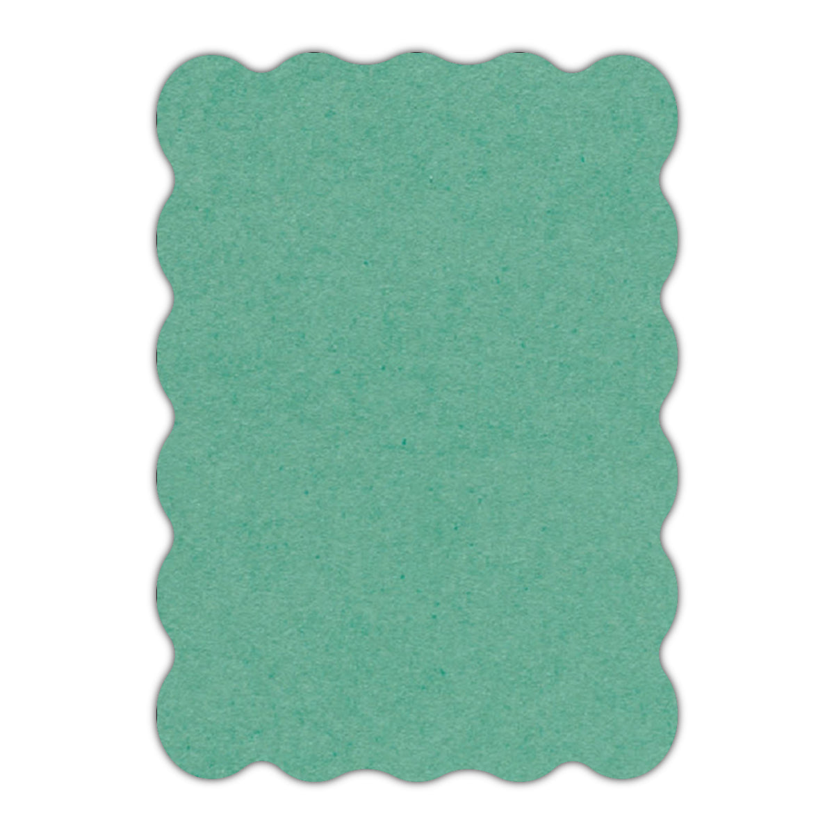 CMYK Print on Caribbean Blue Cardstock | Shape P22 | 3" x 4"