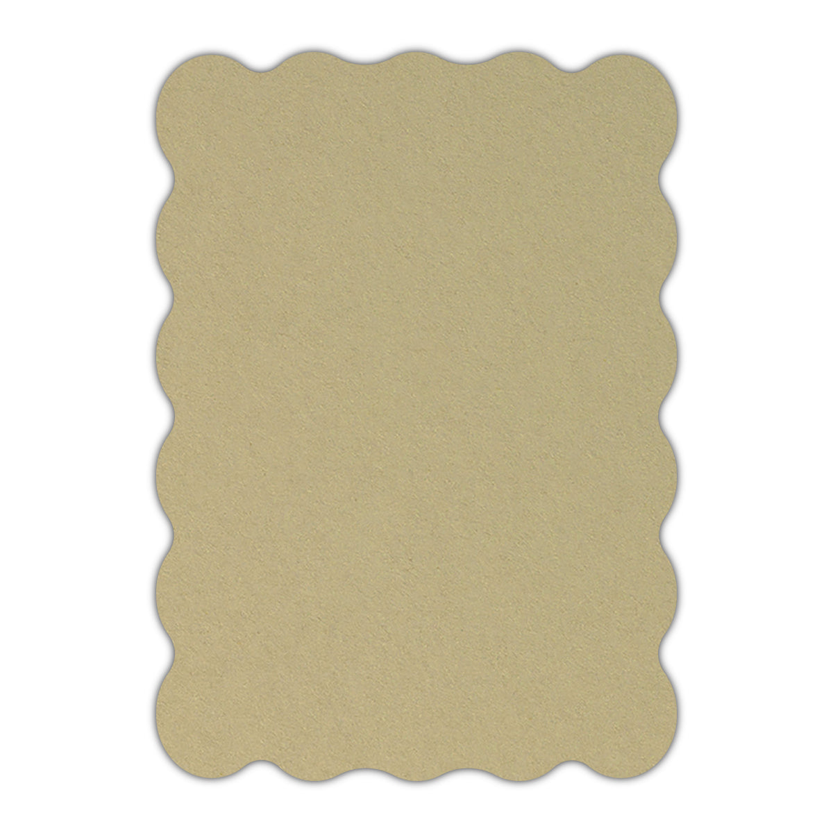 CMYK Print on Shimmer Champagne Cardstock | Shape P22 | 4.25" x 5.5"