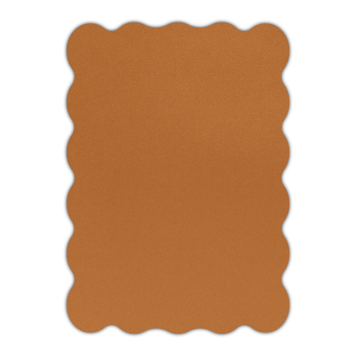 CMYK Print on Shimmer Copper Cardstock | Shape P22 | 2" x 3"