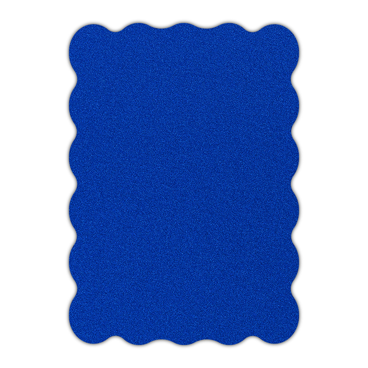 CMYK Print on Shimmer Electric Blue Cardstock | Shape P22 | 2" x 3.5"