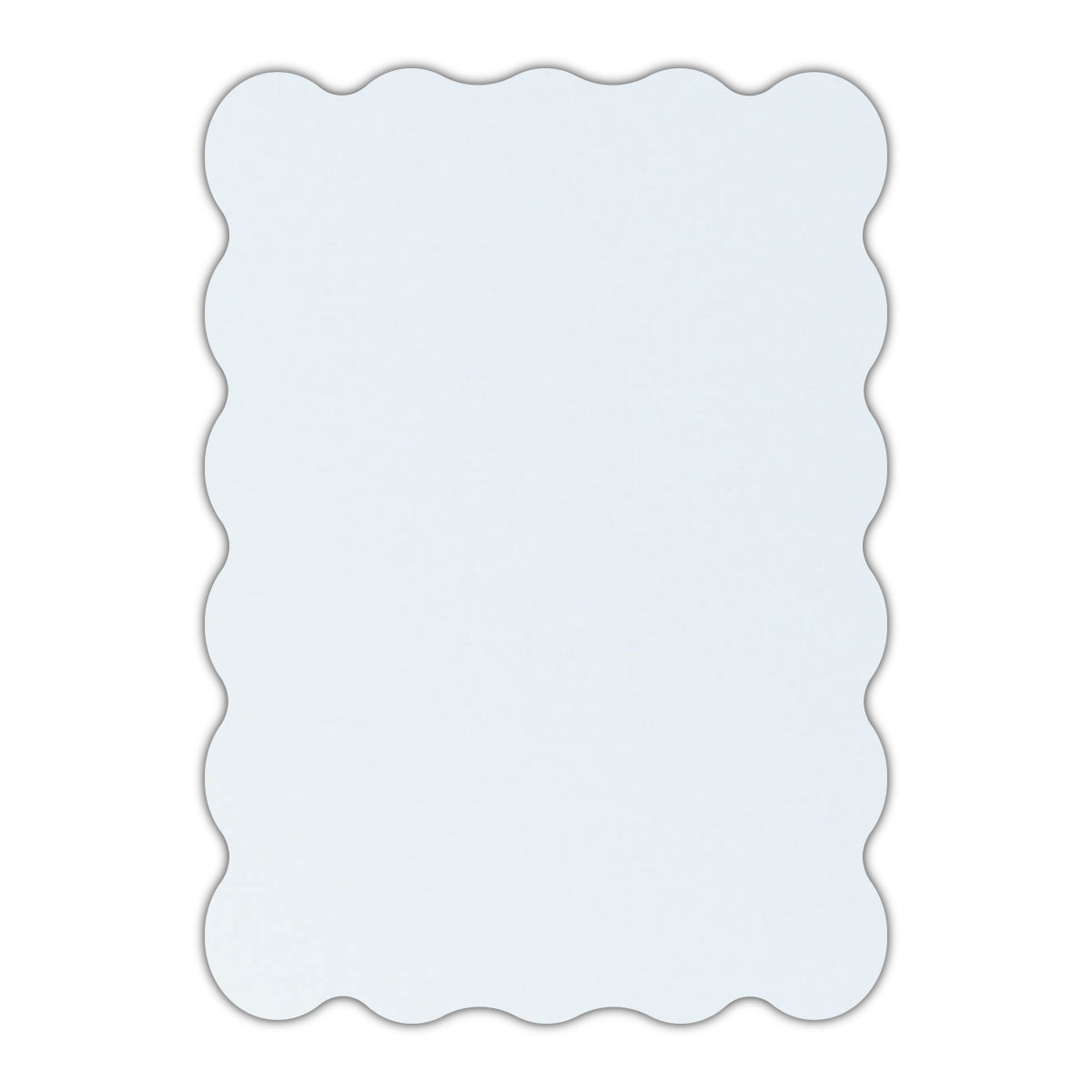 CMYK Print on Shimmer Ice Silver Cardstock | Shape P22 | 6" x 9"