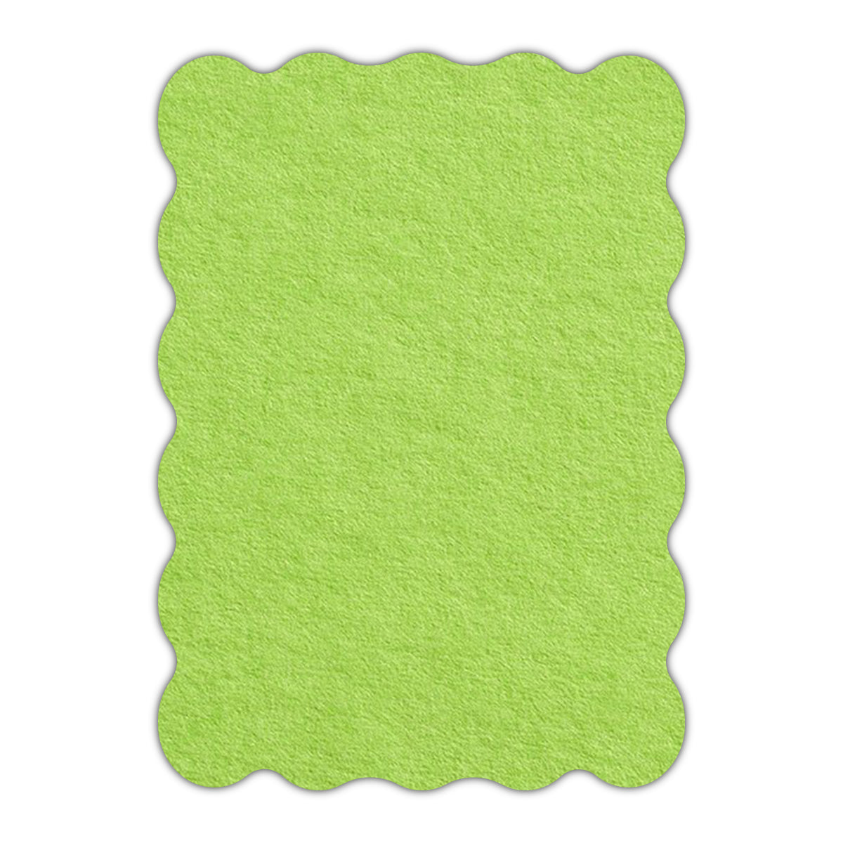 CMYK Print on Leaf Green Cardstock | Shape P22 | 5" x 7"