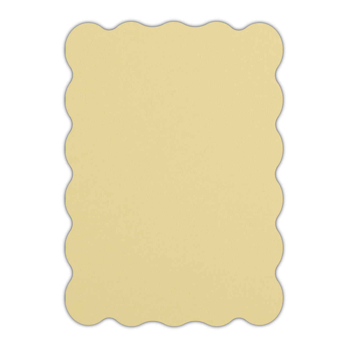 CMYK Print on Sorbet Yellow Cardstock | Shape P22 | 6" x 9"