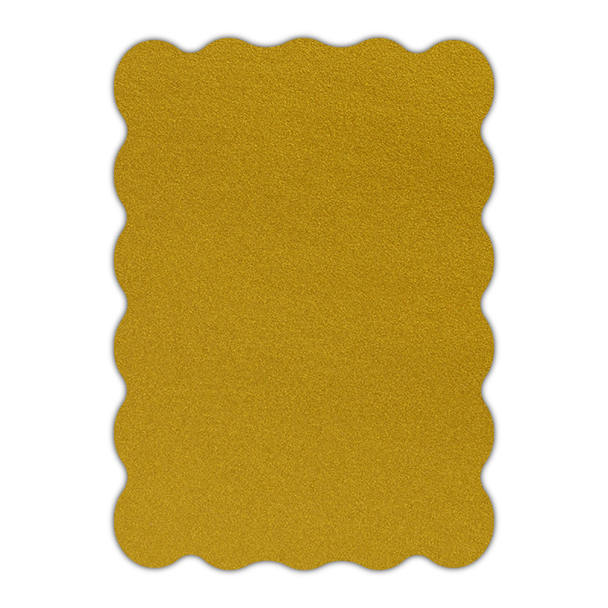 CMYK Print on Shimmer Super Gold Cardstock | Shape P22 | 4.25" x 5.5"