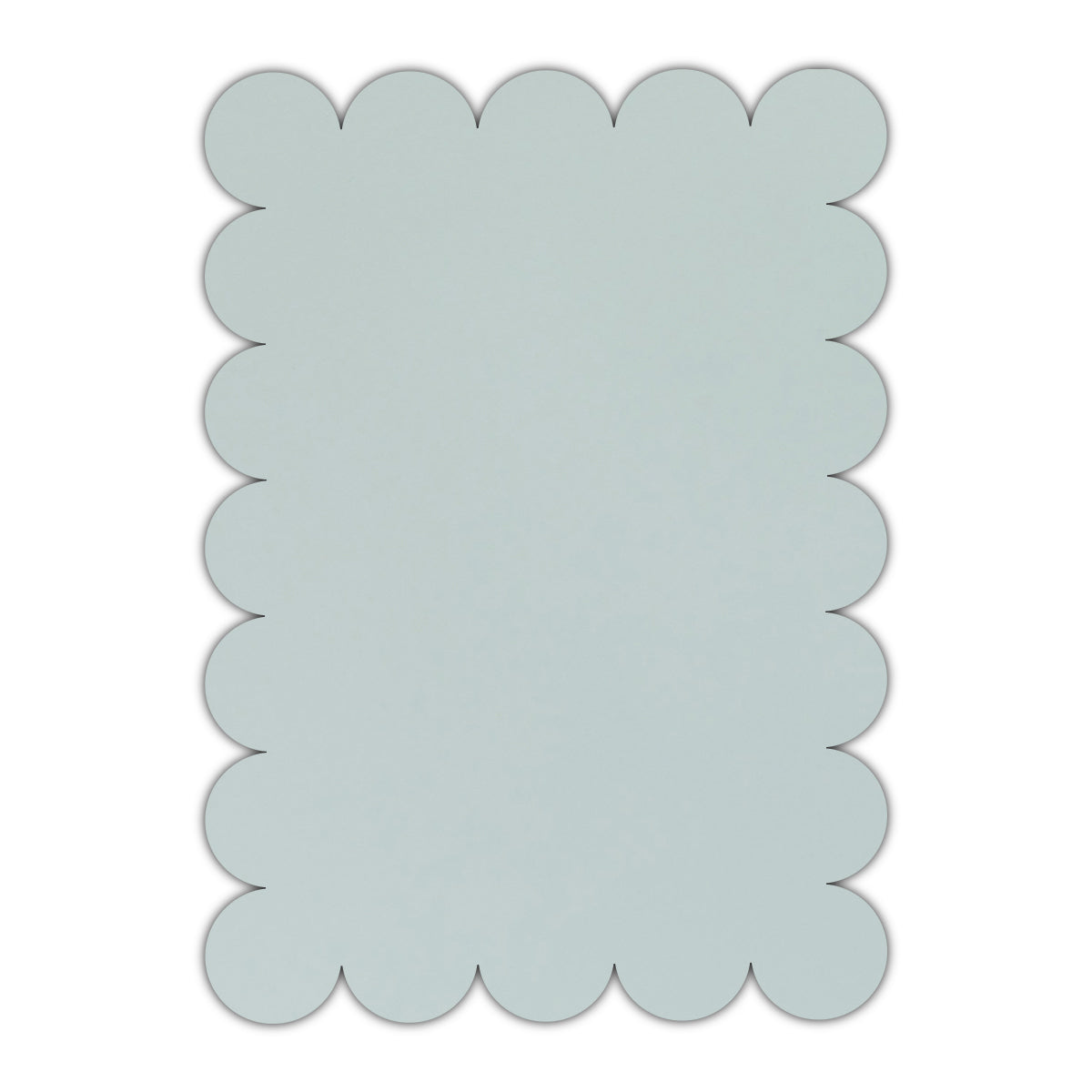 CMYK Print on Shimmer Aquamarine Cardstock | Shape P23 | 2" x 3"