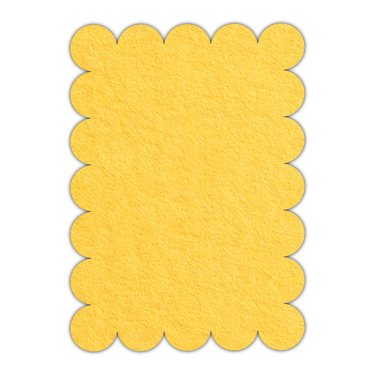 CMYK Print on Canary Yellow Cardstock | Shape P23 | 2" x 3"