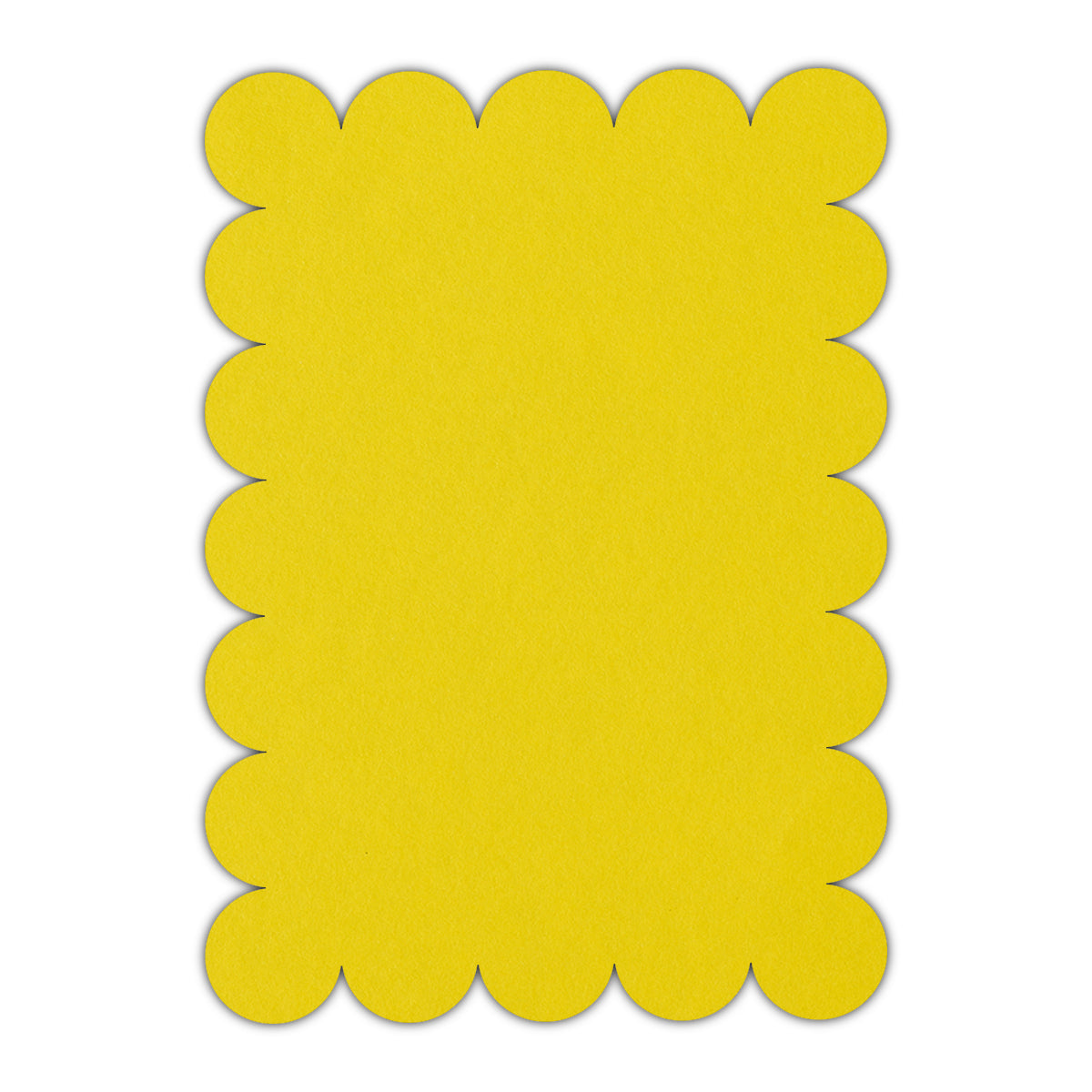 CMYK Print on Factory Yellow Cardstock | Shape P23 | 3" x 5"