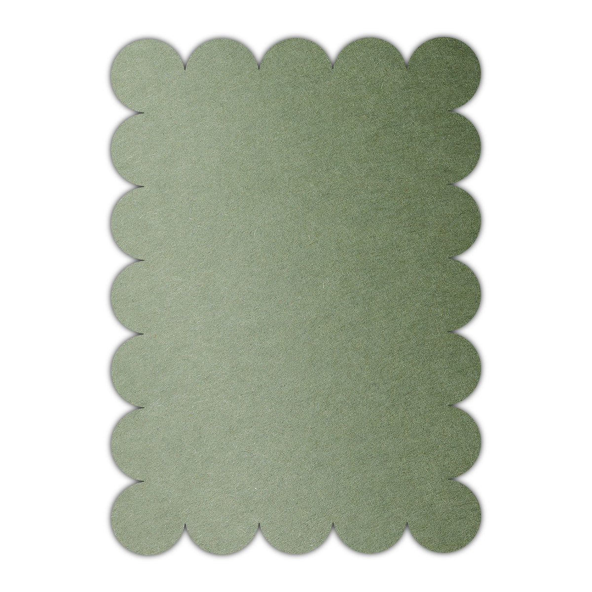 CMYK Print on Mid Green Cardstock | Shape P23 | 3" x 5"