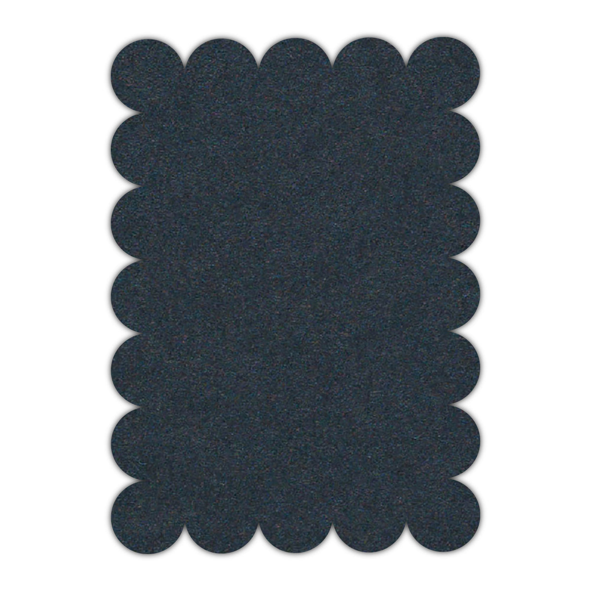 CMYK Print on Navy Blue Cardstock | Shape P23 | 2" x 3"