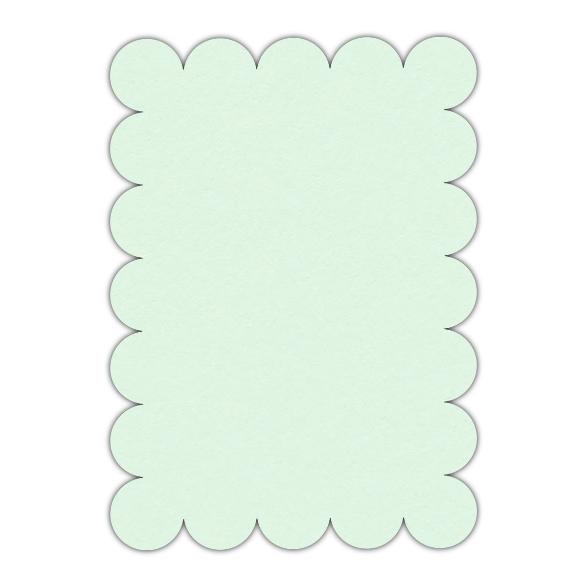 CMYK Print on Pastel Green Cardstock | Shape P23 | 12" x 18"
