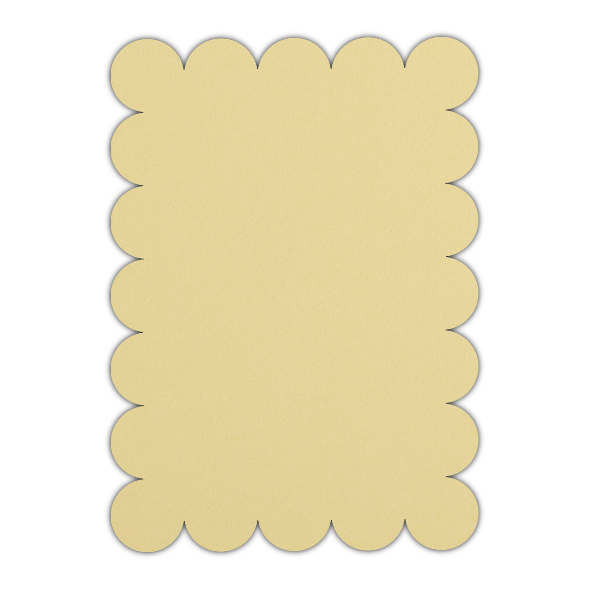 CMYK Print on Sorbet Yellow Cardstock | Shape P23 | 11" x 14"