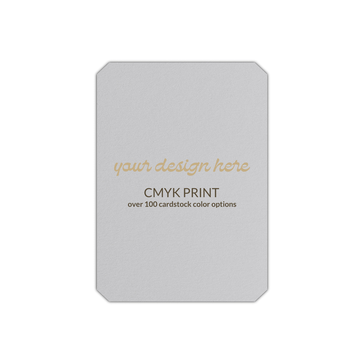 Shape P24 Diecut Card | CMYK Print | 2.5" x 3.5"