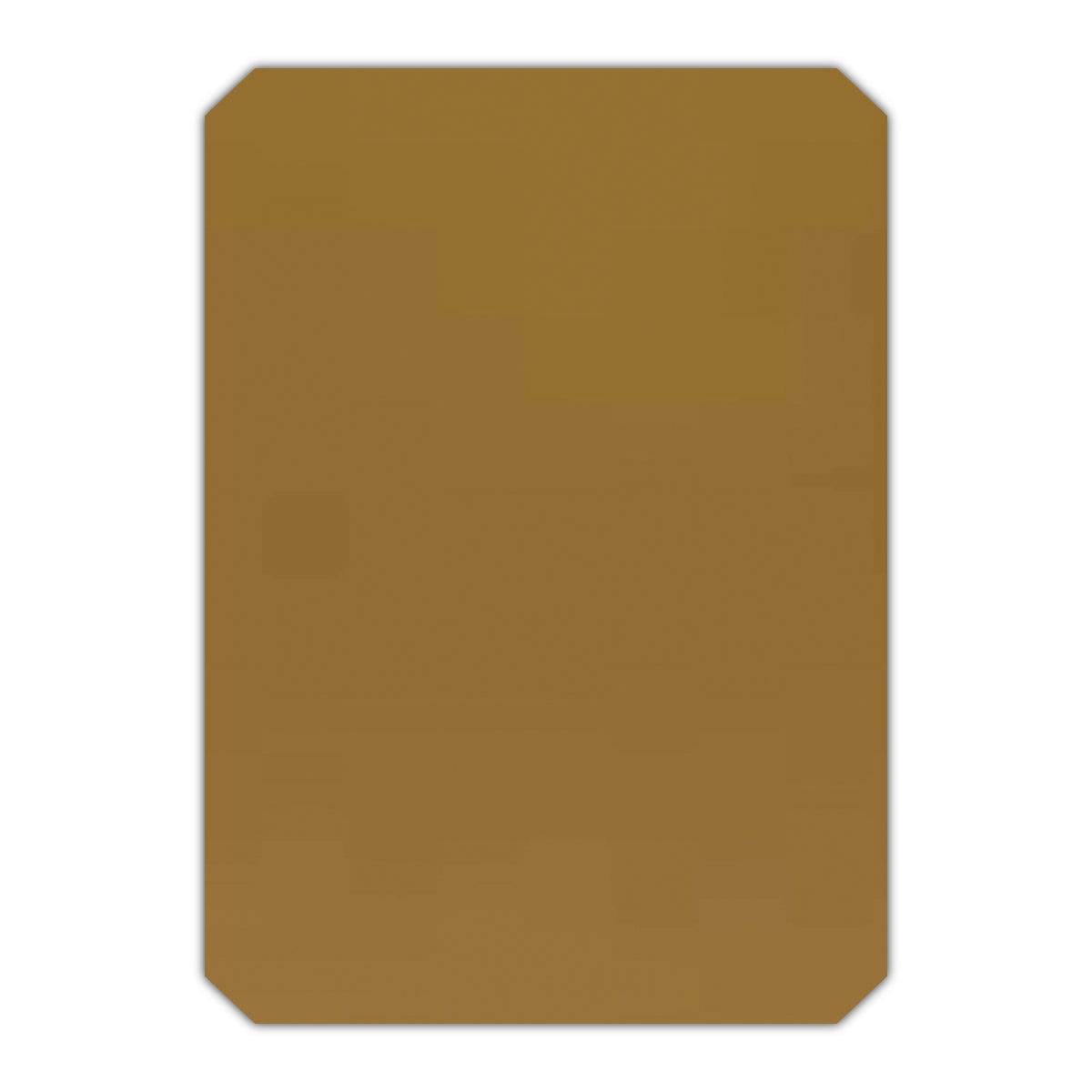 CMYK Print on Shimmer Antique Gold Cardstock | Shape P24 | 3" x 4"