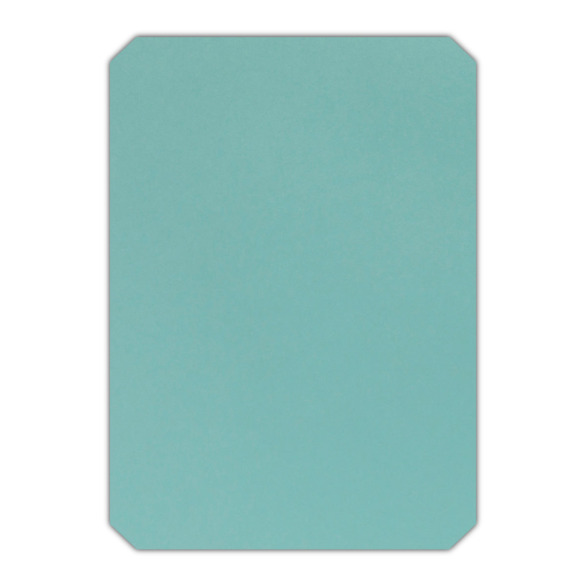 CMYK Print on Shimmer Lagoon Cardstock | Shape P24 | 5" x 7"