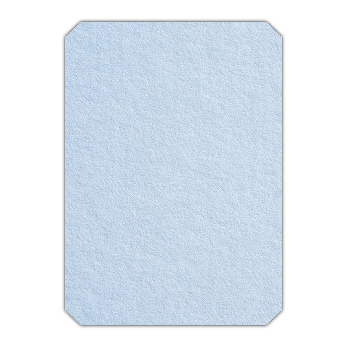 CMYK Print on Light Sky Blue Cardstock | Shape P24 | 2" x 3"