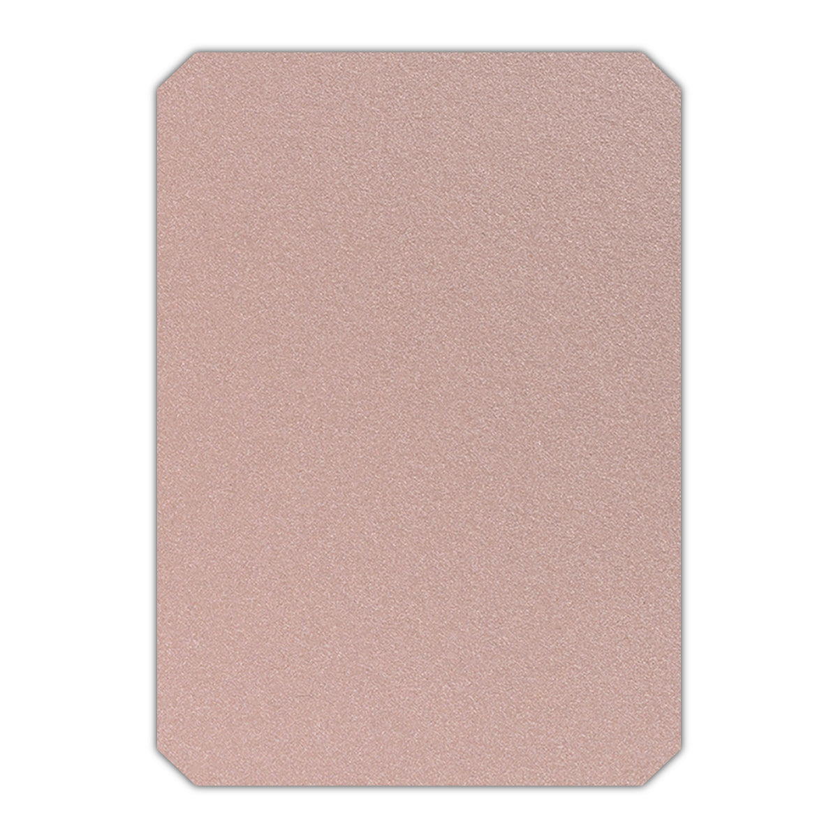 CMYK Print on Shimmer Nude Cardstock | Shape P24 | 2" x 3"