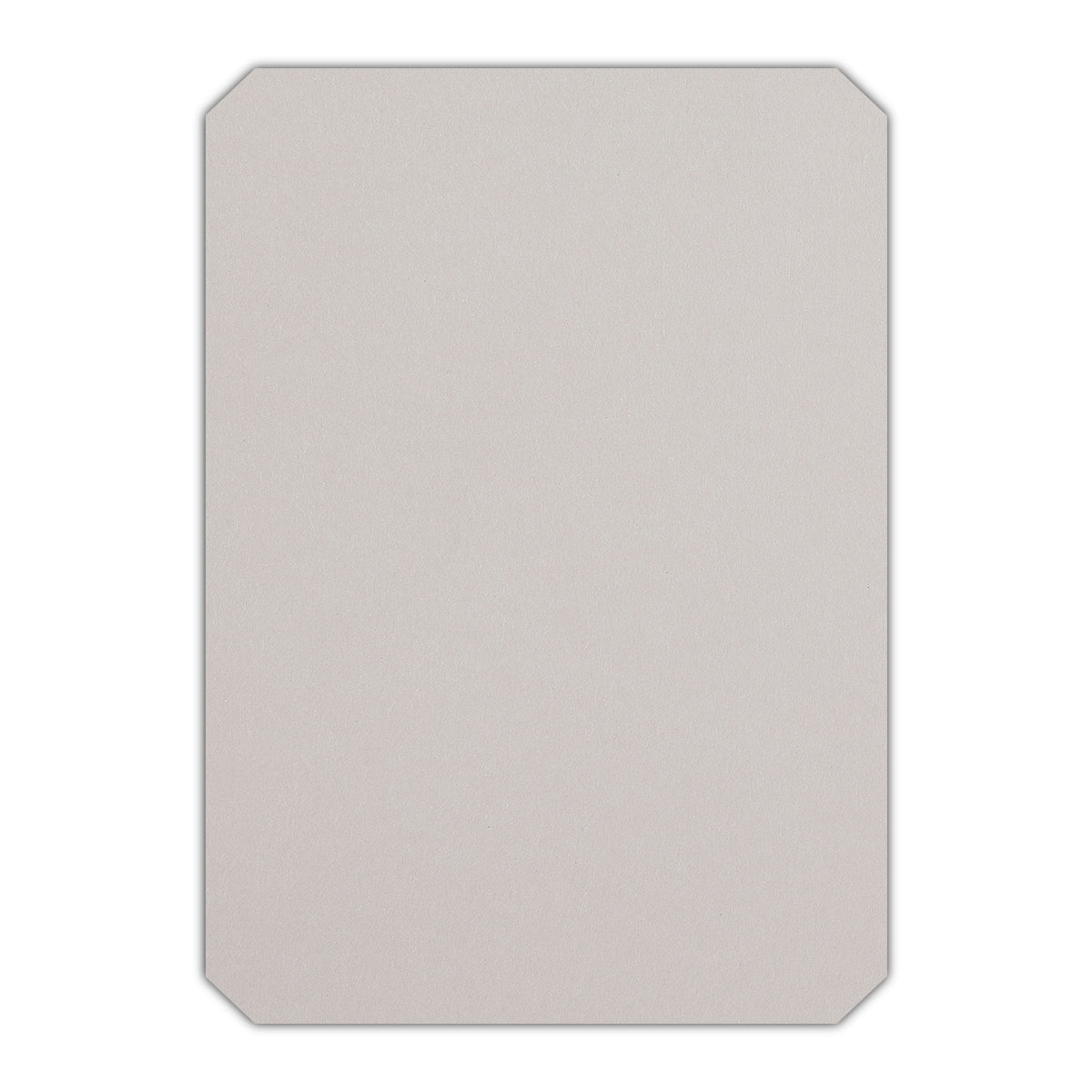 CMYK Print on Pale Grey Cardstock | Shape P24 | 3" x 4"