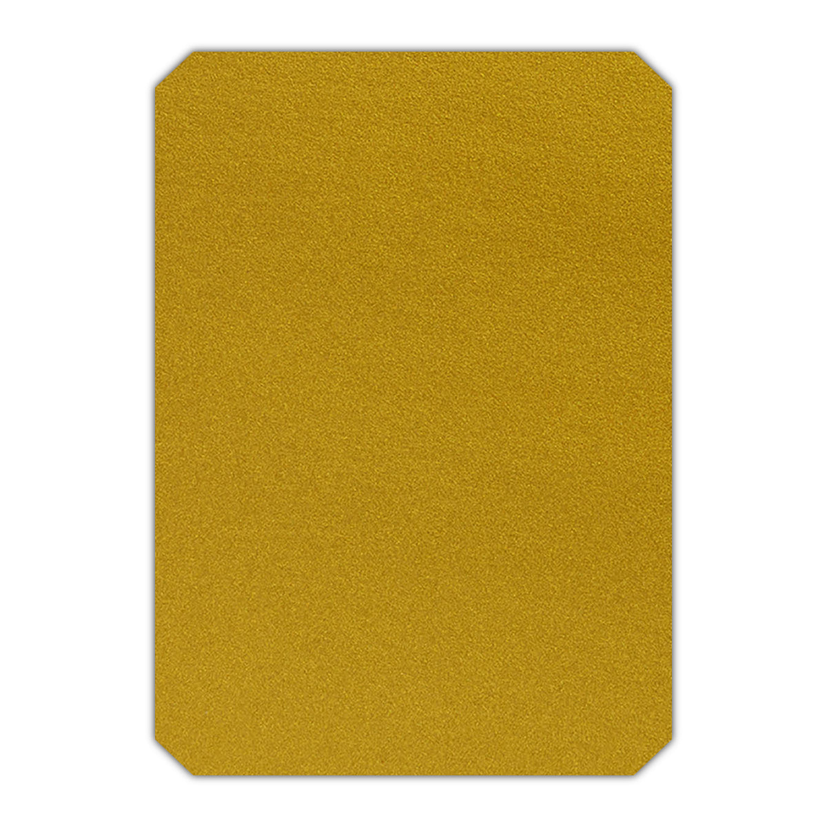 CMYK Print on Shimmer Super Gold Cardstock | Shape P24 | 3" x 4"