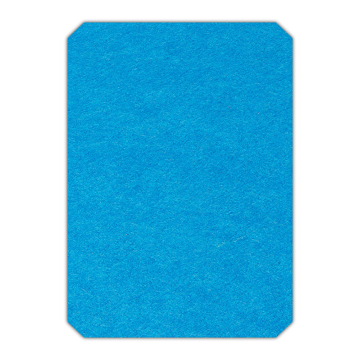 CMYK Print on Tabriz Blue Cardstock | Shape P24 | 3" x 5"