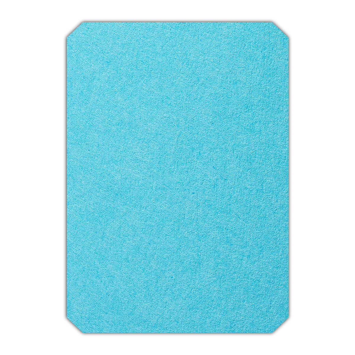 CMYK Print on Turquoise Cardstock | Shape P24 | 2" x 3.5"