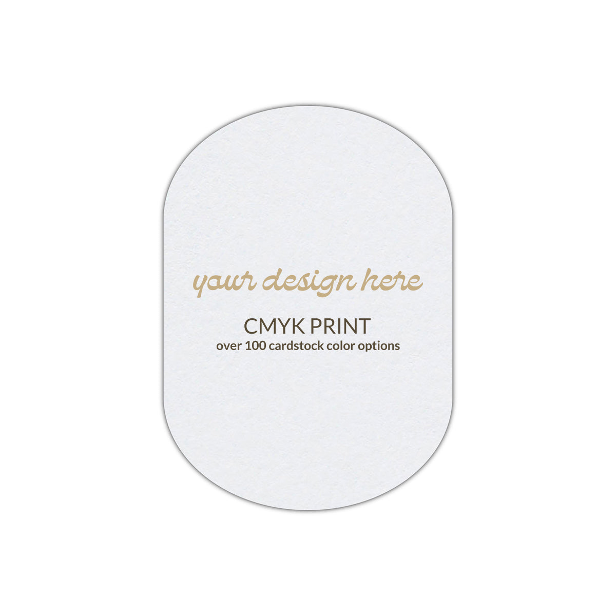 Shape P25 Diecut Card | CMYK Print | 11" x 17"