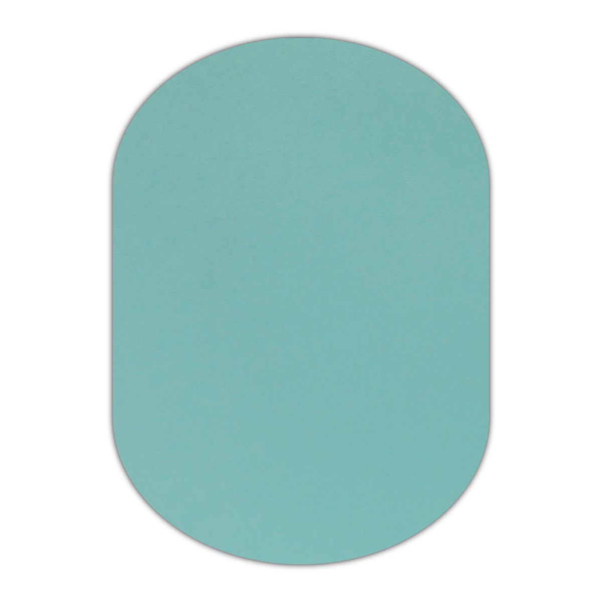 CMYK Print on Shimmer Lagoon Cardstock | Shape P25 | 2" x 3.5"