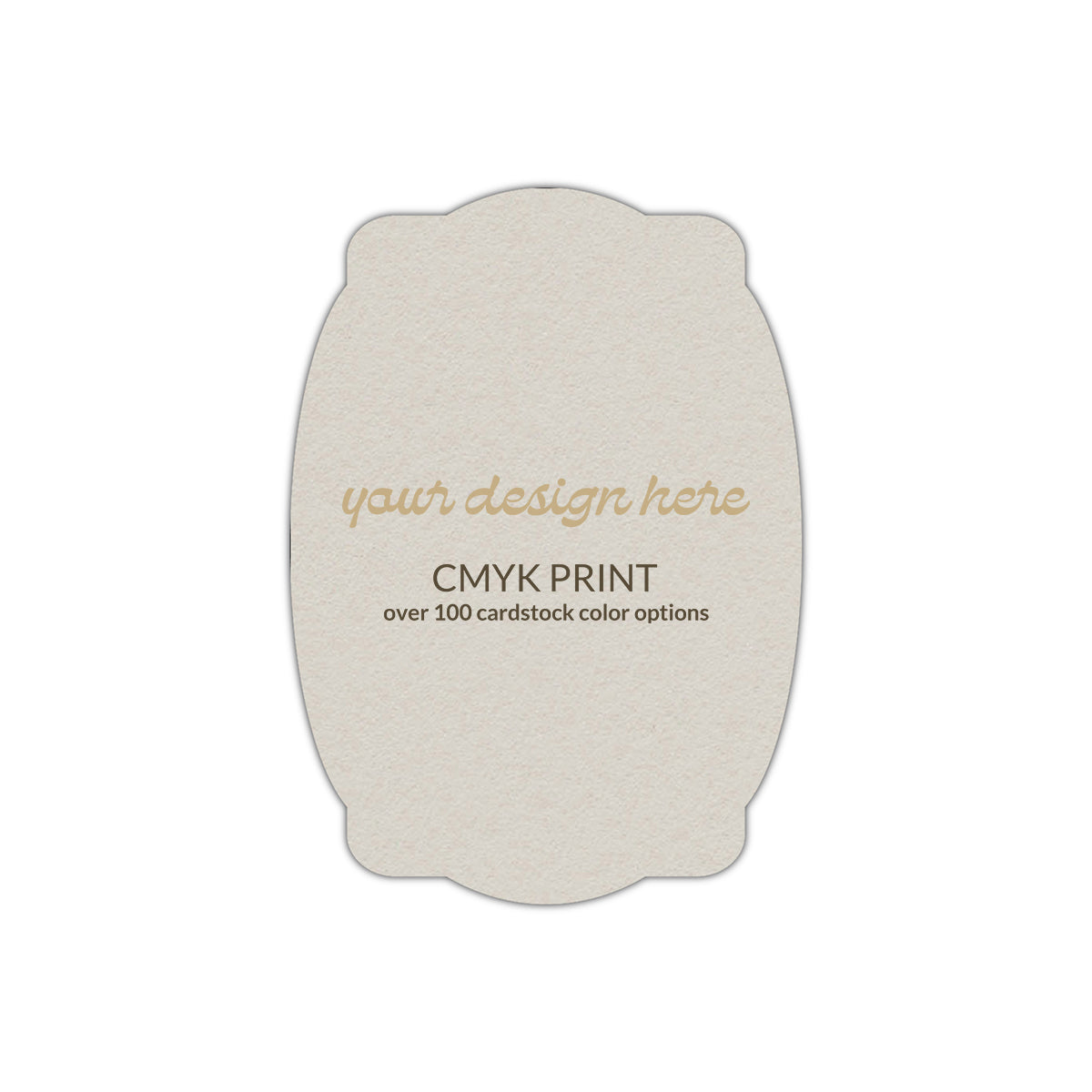 Shape P26 Diecut Card | CMYK Print | 5" x 7"