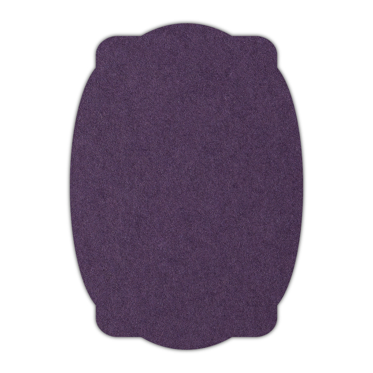 CMYK Print on Shimmer Amethyst Cardstock | Shape P26 | 2" x 3"