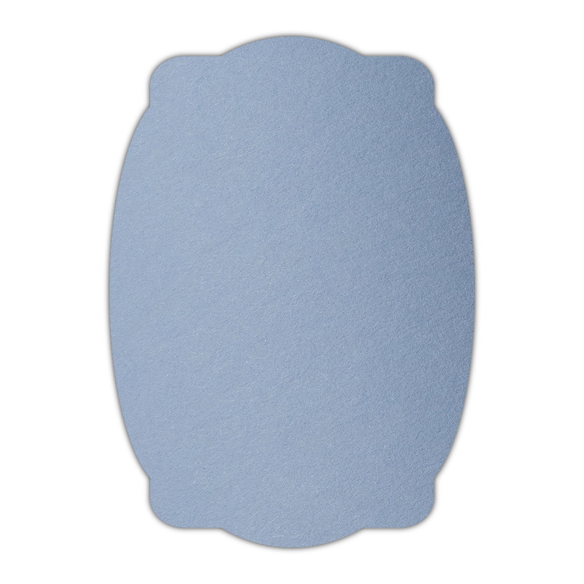 CMYK Print on Azure Blue Cardstock | Shape P26 | 3" x 4"