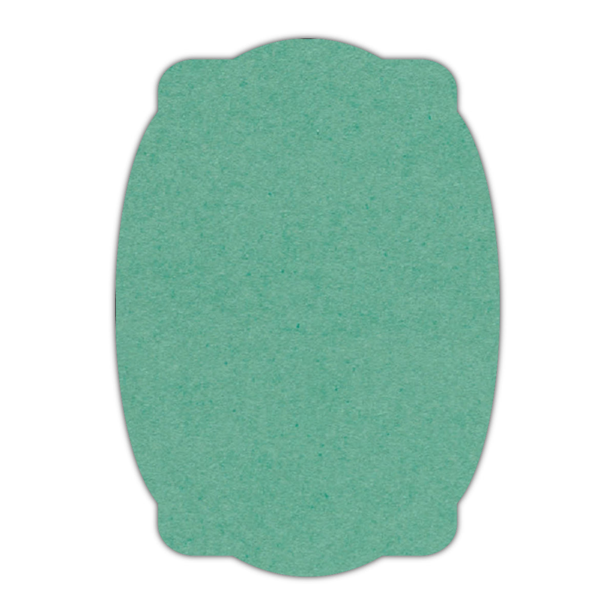CMYK Print on Caribbean Blue Cardstock | Shape P26 | 8" x 10"