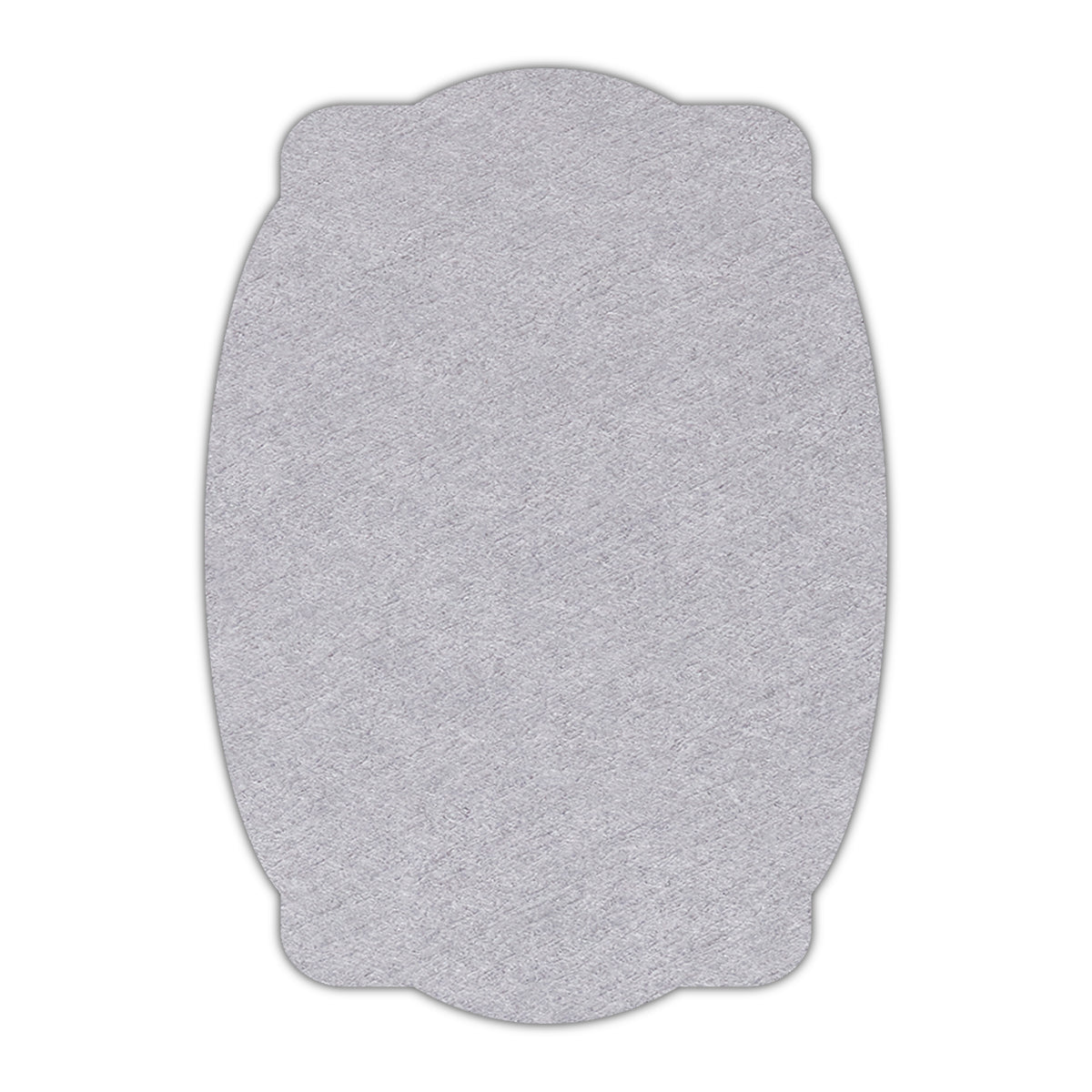 CMYK Print on Cool Grey Cardstock | Shape P26 | 2" x 3"