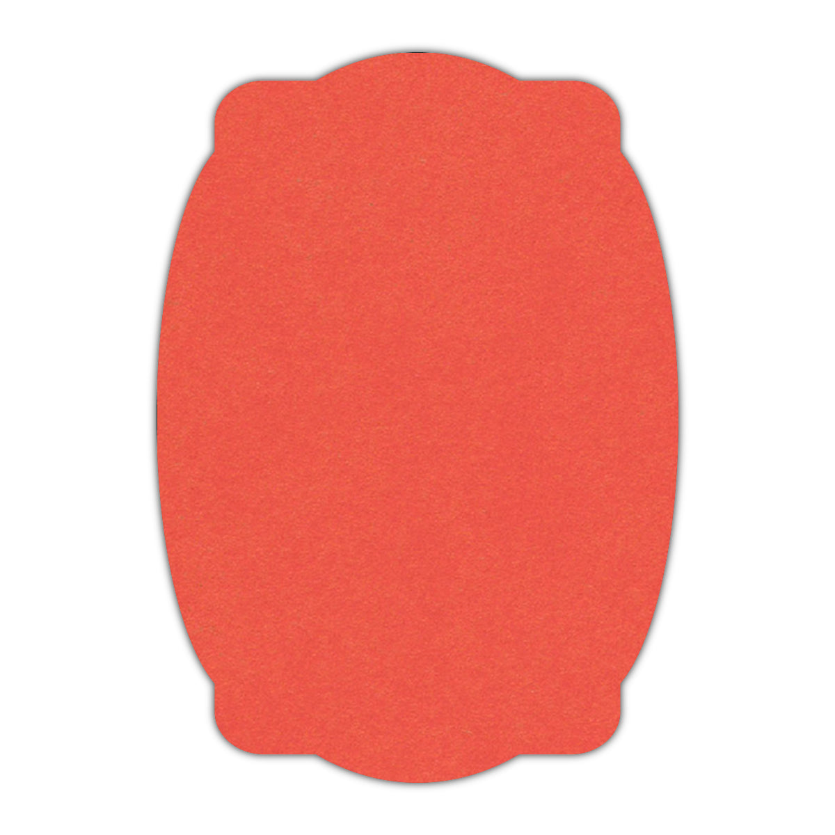 CMYK Print on Shimmer Coral Cardstock | Shape P26 | 8.5" x 11"