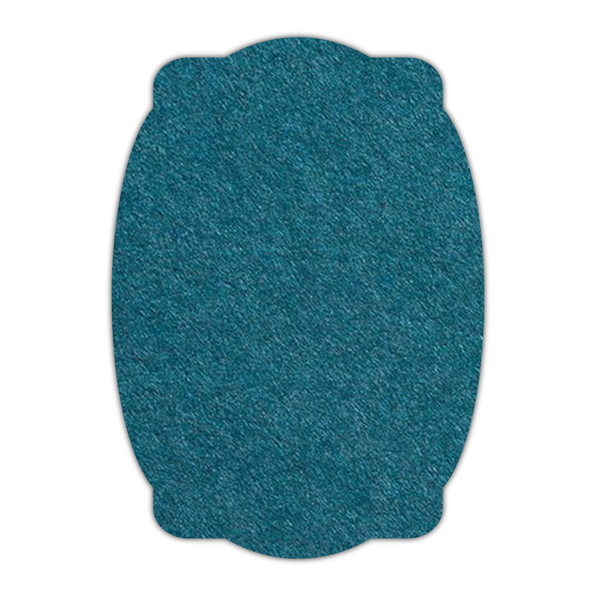 CMYK Print on Dark Teal Blue Cardstock | Shape P26 | 2.5" x 3.5"