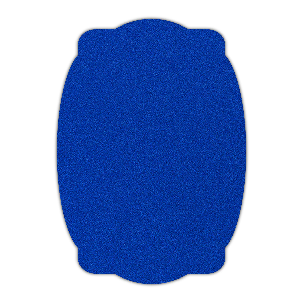 CMYK Print on Shimmer Electric Blue Cardstock | Shape P26 | 2" x 3.5"