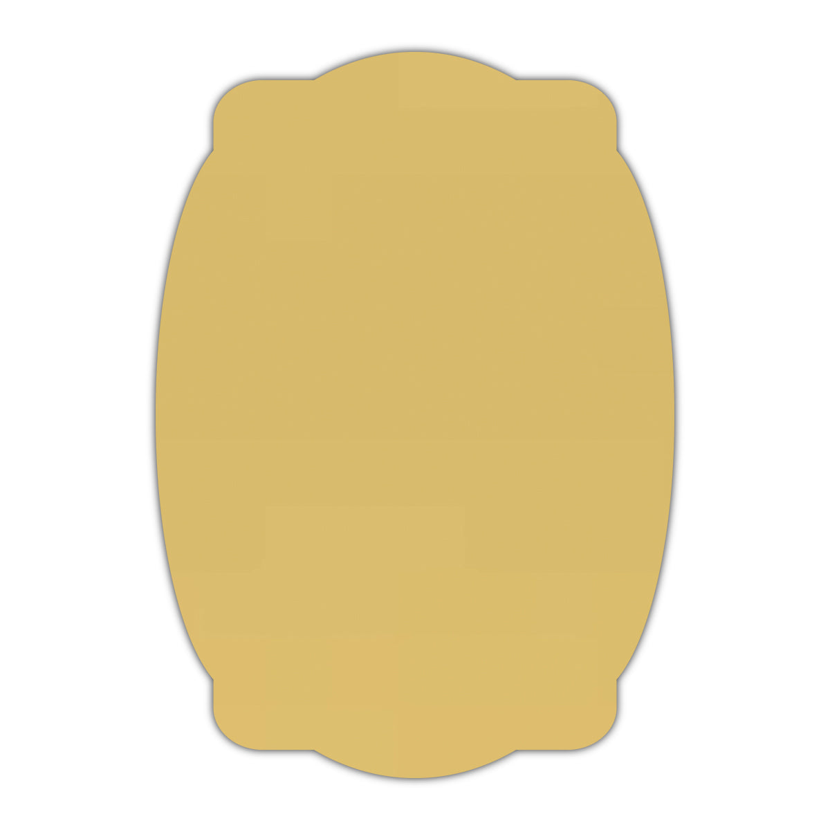 CMYK Print on Shimmer Gold Cardstock | Shape P26 | 4.25" x 5.5"