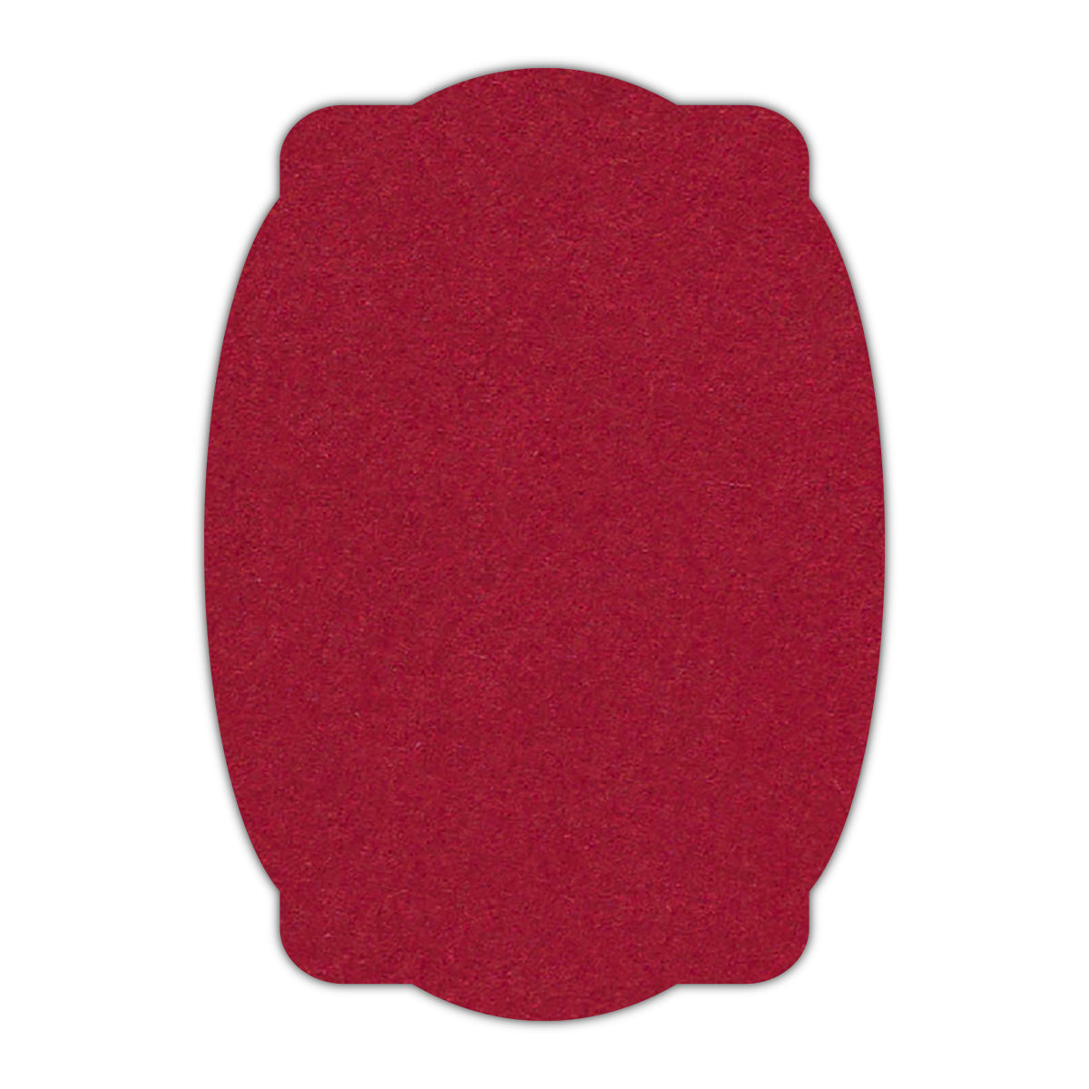 CMYK Print on Guardsman Red Cardstock | Shape P26 | 4.25" x 5.5"