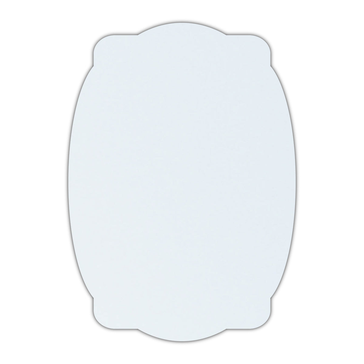 CMYK Print on Shimmer Ice Silver Cardstock | Shape P26 | 2.5" x 3.5"